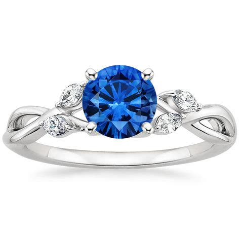 Looking for the best place to buy your engagement ring? Sapphire Willow Diamond Ring in 18K White Gold