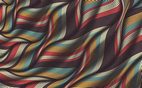 Download Wallpapers Colorful Silk Texture Wavy Fabric Texture Silk