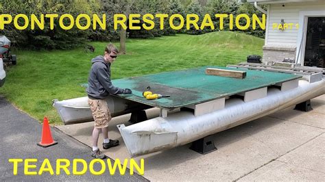 Pontoon Restoration Part 1 Tear Down Youtube