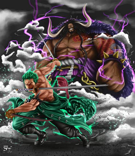 Roronoa Zoro Vs Kaido By Bijihwijen On Deviantart