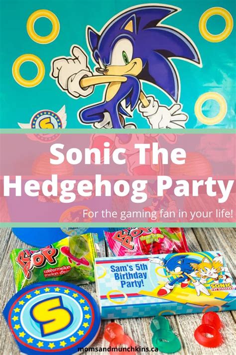 Sonic The Hedgehog Party With Candy And Games