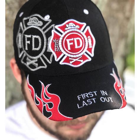 Fire Department Flame Cap First In Last Out