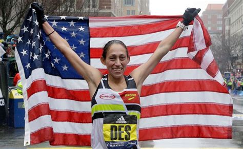 Social Media Celebrates As Michigan Runner Desiree Linden Wins Boston