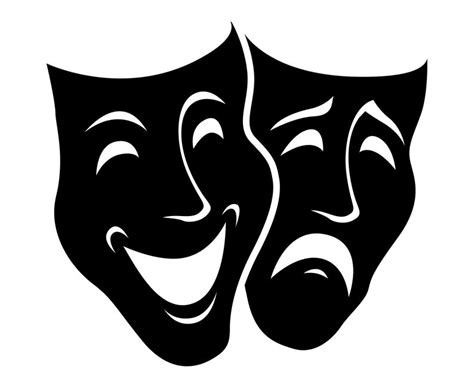 Comedy Tragedy Masks Clip Art 20 Free Cliparts Download Images On