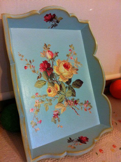 10 Diy Decoupage Tray Ideas In 2021 Decoupage Tray Diy Decoupage