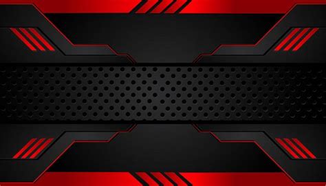 Premium Vector Black And Red Metal Background Youtube Banner