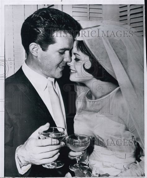 1962 John Ashley And Deborah Walley At Their Wedding Reception Historic Images