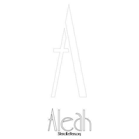 Aleah Free Printable Name Stencils With 6 Unique Typography Styles And