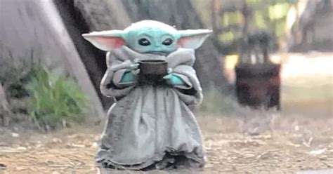 The best meme creator online! Baby Yoda Sipping Soup Threatens To Replace Kermit Sipping ...