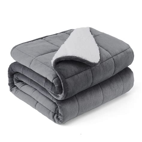 Weighted Blanket For Adults 20 Lbs 60 X 80 Grey Cooling Heavy