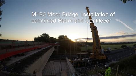 Moor Bridge Beam Installation M180 Area 12 Youtube