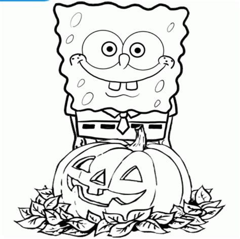 Here is images of spongebob to. Spongebob Halloween Coloring Pages - Coloring Home