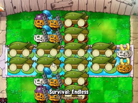 Survival Endless Basic 12 Cob Cannon Strategy Plants Vs Zombies
