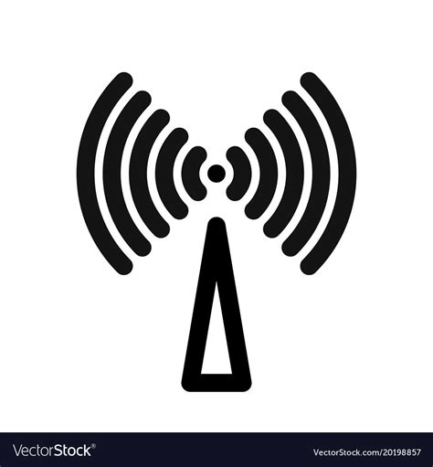 Wifi Symbol Wireless Internet Connection Vector Image