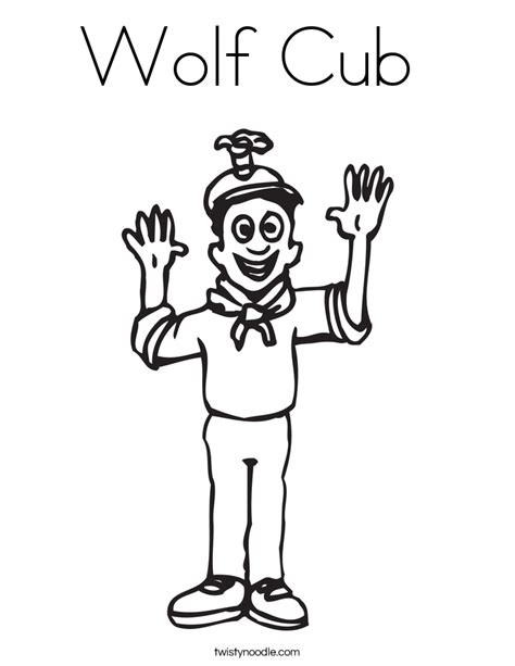I love all the cool pinewood derby. Wolf Cub Coloring Page - Twisty Noodle