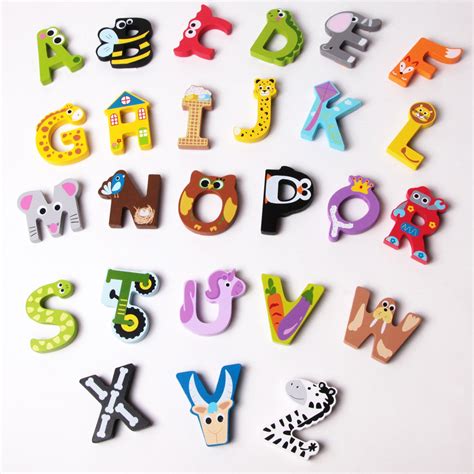 Kids Sticky Wooden Animal Alphabet Letter Toys Greatergood