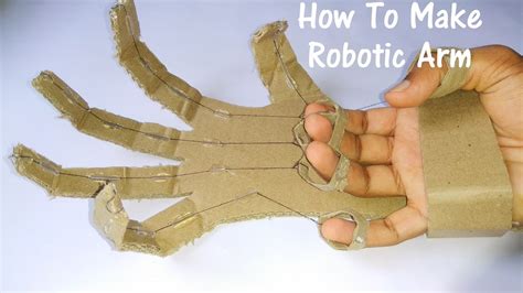 How To Make Robotic Arm Using Cardboard Youtube