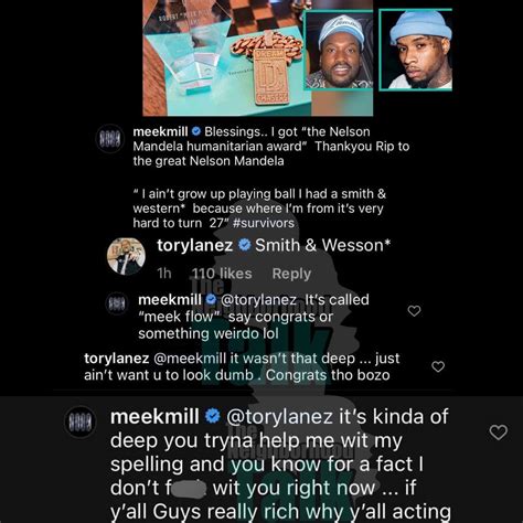 Meek Mill And Tory Lanez Are Fighting On Ig I Dont Fck Wit You Mto