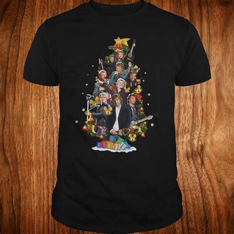 Hot Jon Bon Jovi Christmas Tree Shirt 1st T Shirt