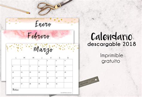 Sorpresa Tu Calendario Descargable Gratuito Para 2018 Blogs De