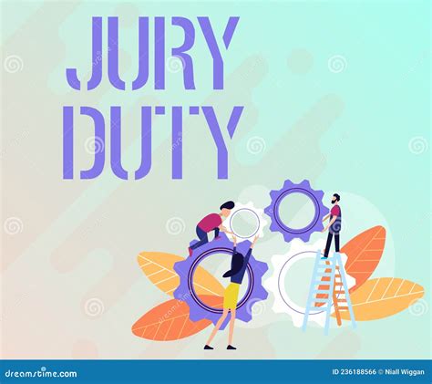 Handwriting Text Jury Duty Business Overview Obligation Or A Period Of