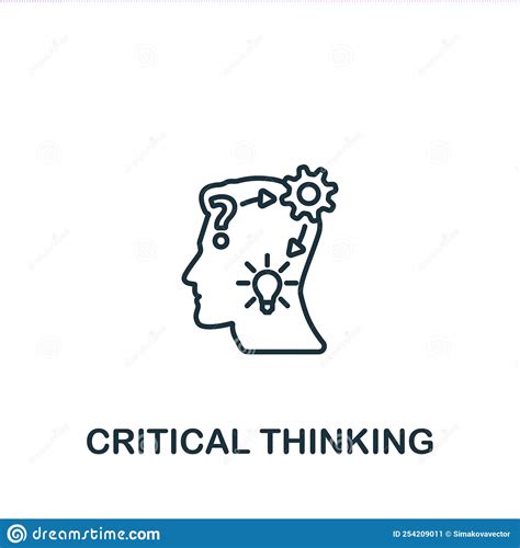 Critical Thinking Icon Line Simple Personality Icon For Templates Web