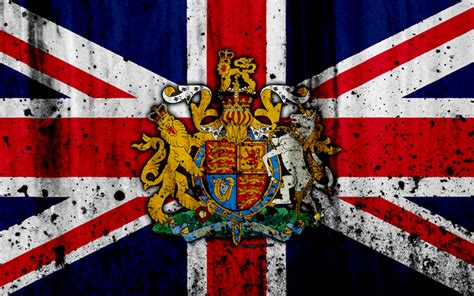 Download Wallpapers British Flag 4k Grunge Flag Of United Kingdom