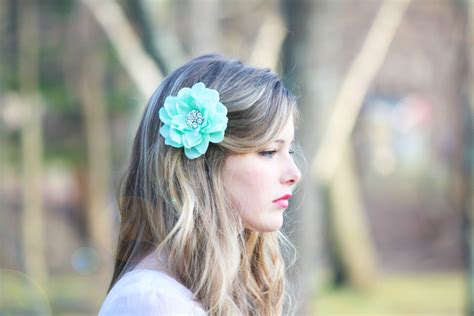 1x 8cm fabric flower hair clip grip fuchsia pink cream white black or navy blue. Seafoam Flower Hair Clip, Mint Green Hair Clip, Something ...
