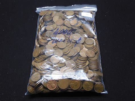 Bid Now Huge Collection Of 1000 Lincoln Wheat Cents September 1