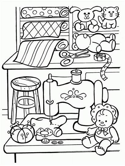 Coloring Toy Toys Pages Colouring Christmas Workshop