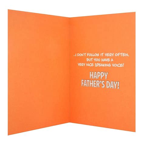 Funny Father S Day Hallmark Open Humour 3d Foil New Card Advice Medium Occasion Cards