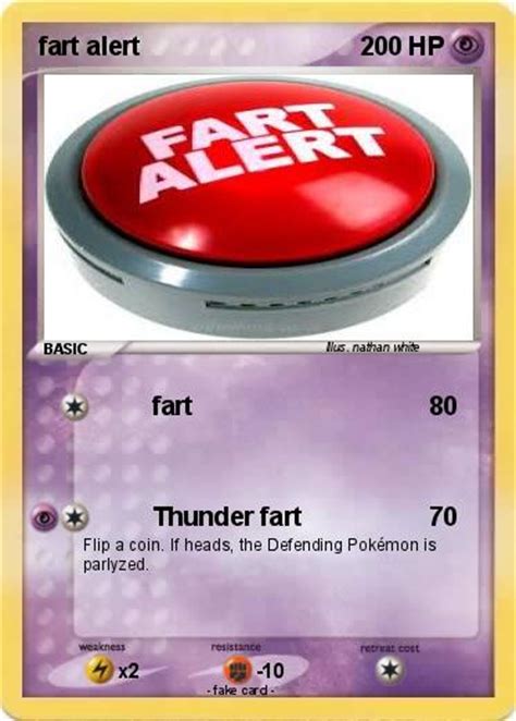 pokémon fart alert fart my pokemon card