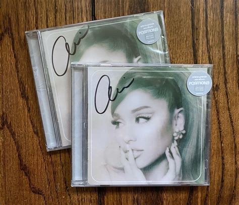 1 Ariana Grande Signed Positions Cd Autograph Autographed Signature