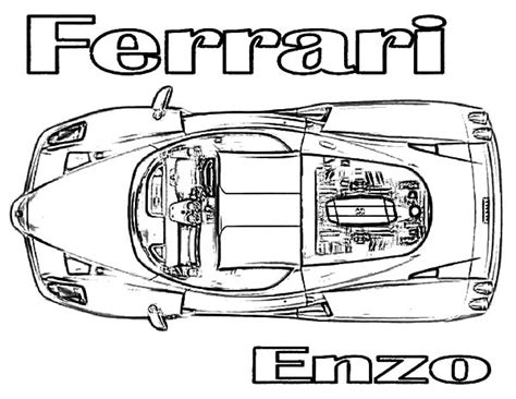 Ferrari maserati paints 60ml zp 1007 zero pictures to colour. Top View Ferrari Enzo Cars Coloring Pages : Kids Play ...