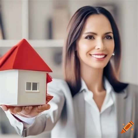 Female Real Estate Agent Showing A House