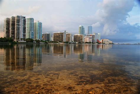 Beach City Florida Floride Miami Ocean Sea Usa Architecture