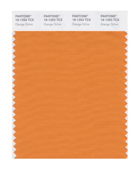 Buy Pantone Cotton Swatch 16 1253 Orange Ochre