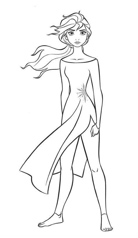 Frozen elsa coloring pages happy birthday sketch coloring page