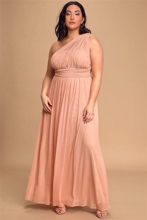 Infinitely Adored Blush Pink Convertible Maxi Dress Bridesmaid