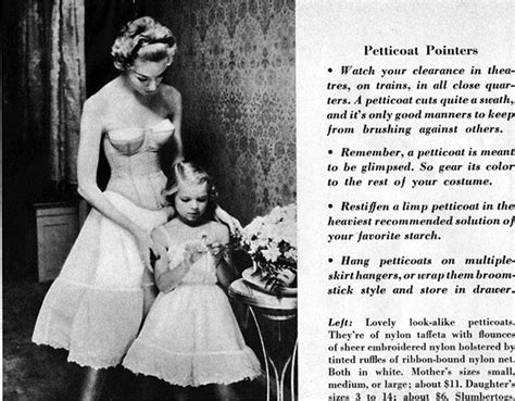 Petticoat Craze Mom Daughter Matching Slips Classic Lingerie Retro Lingerie Bra