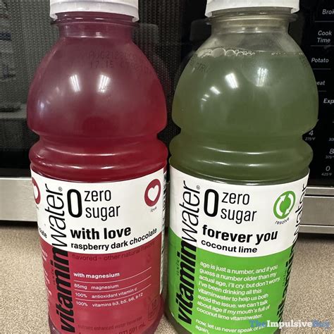 Spotted Vitaminwater Raspberry Dark Chocolate And Coconut Lime The