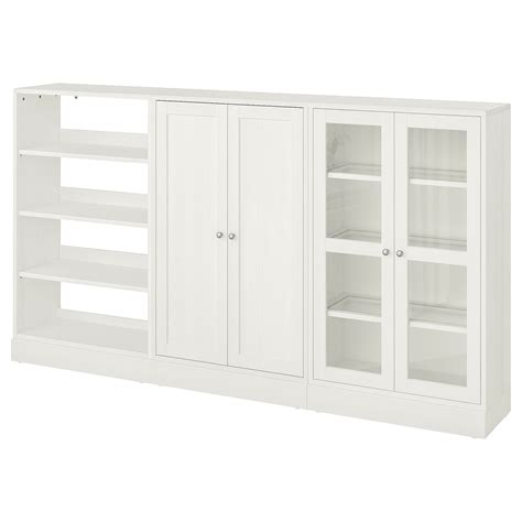 Havsta Storage Combination W Glass Doors White 243x37x134 Cm Ikea Lietuva