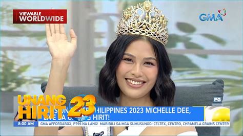 miss universe philippines 2023 michelle dee live sa uh tambayan unang hirit 🥇 own that crown