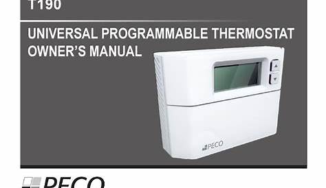 PECO T190 OWNER'S MANUAL Pdf Download | ManualsLib
