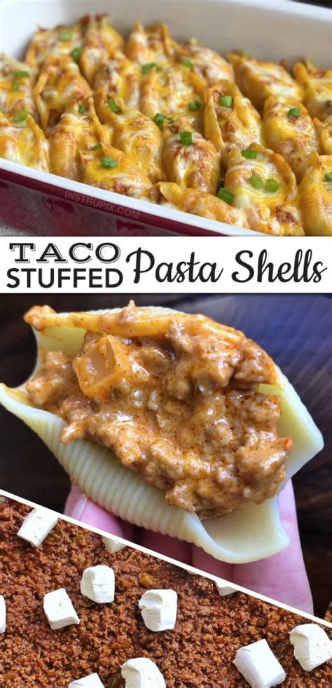 Cheesy Taco Stuffed Pasta Shells