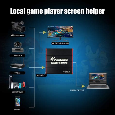 Mua Treaslin Capture Card Usb3 0 Game 4k Video Hdmi Capture Card Live Streaming Share For Ps5