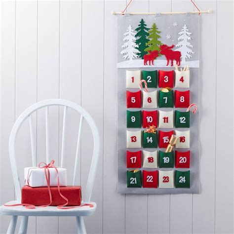 Hanging Advent Calendar By The Christmas Home