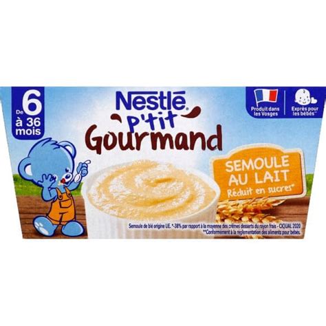 Nestl Semoule Au Lait D S Mois Monoprix Fr