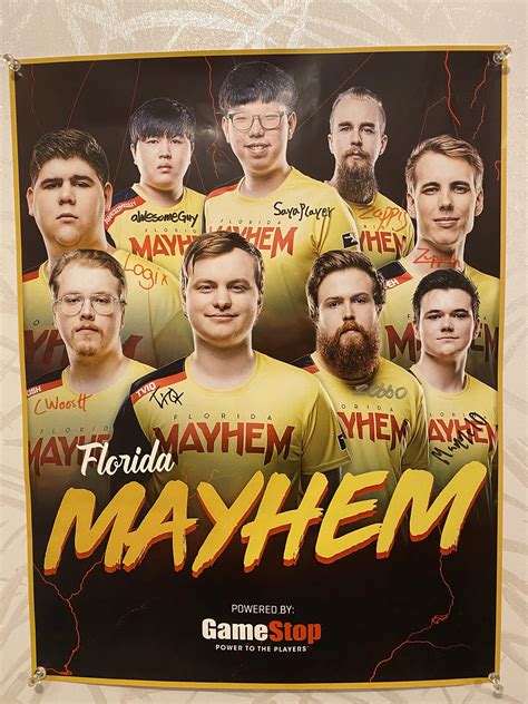 Vintage S1 Mayhem team signed poster i got at florida supercon : r