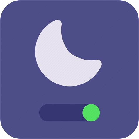 Dark Mode Sleep Night Moon Button Interface Icon Download On